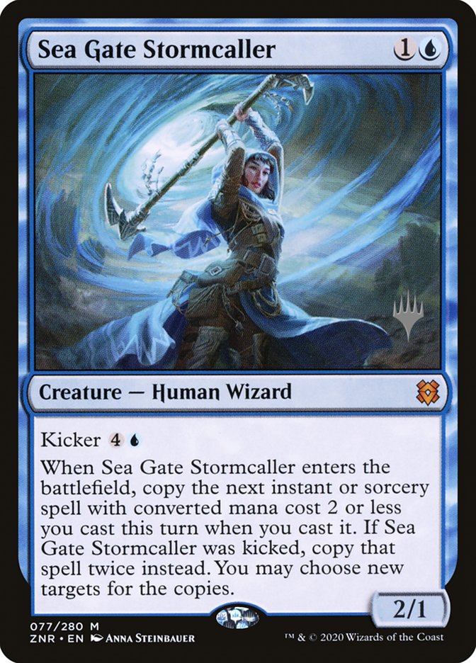 Sea Gate Stormcaller (Promo Pack) [Zendikar Rising Promos] | Dumpster Cat Games