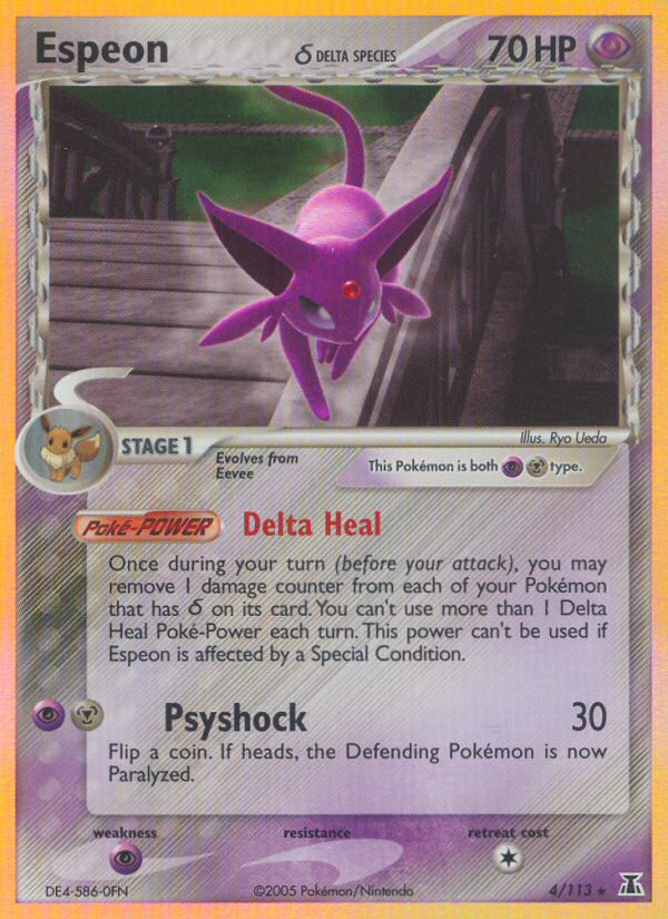 Espeon (4/113)(Delta Species) [EX: Delta Species] | Dumpster Cat Games