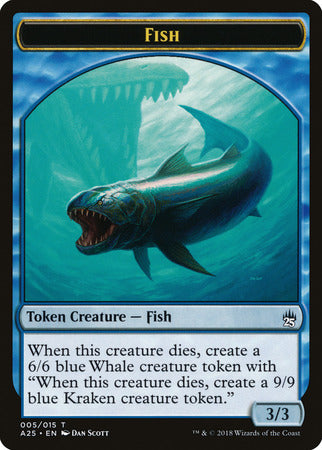 Fish // Kraken Double-sided Token [Masters 25 Tokens] | Dumpster Cat Games