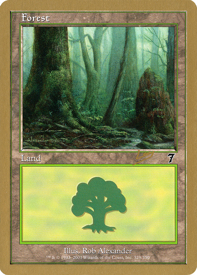 Forest (rl329) (Raphael Levy) [World Championship Decks 2002] | Dumpster Cat Games