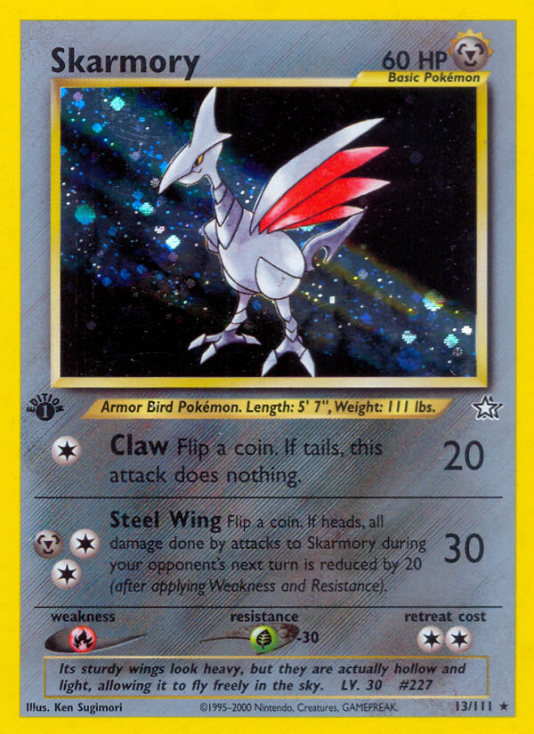 Skarmory (13/111) [Neo Genesis 1st Edition] | Dumpster Cat Games