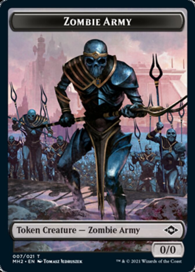 Zombie Army Token [Modern Horizons 2 Tokens] | Dumpster Cat Games