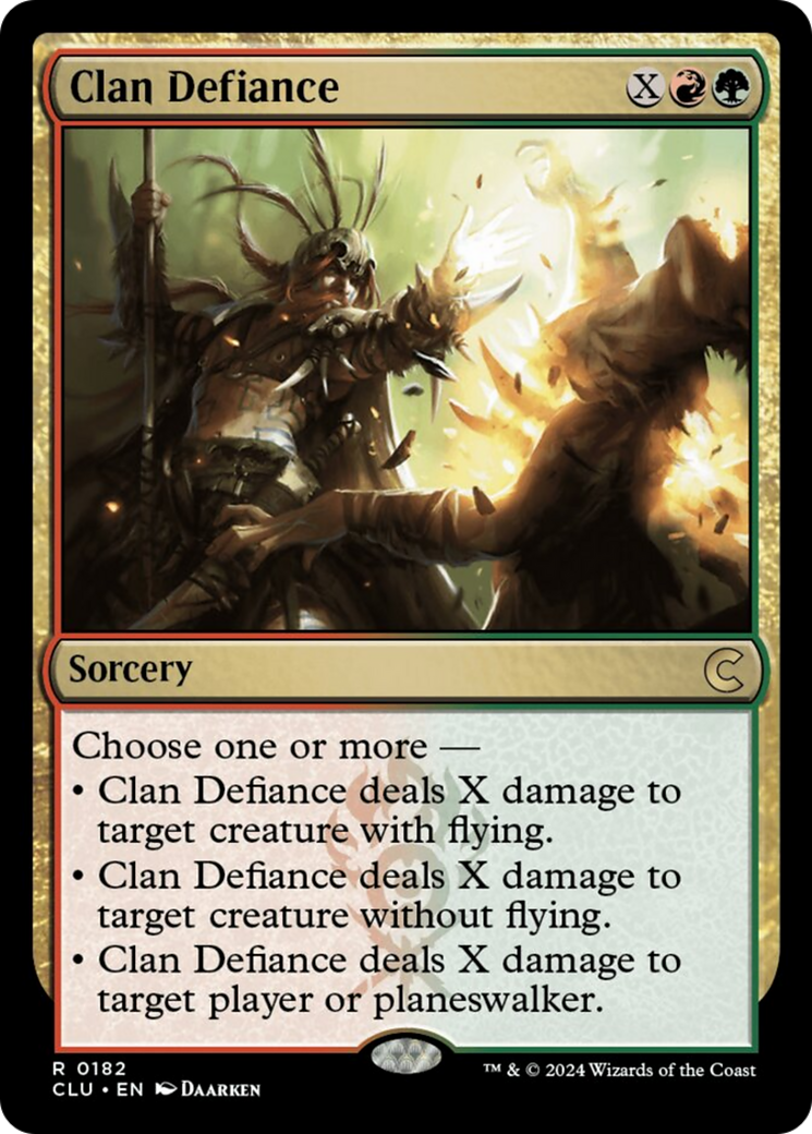 Clan Defiance [Ravnica: Clue Edition] | Dumpster Cat Games