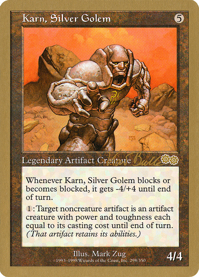 Karn, Silver Golem (Kai Budde) [World Championship Decks 1999] | Dumpster Cat Games