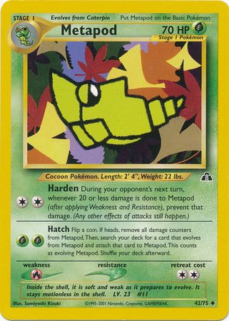 Metapod (42/75) [Neo Discovery Unlimited] | Dumpster Cat Games