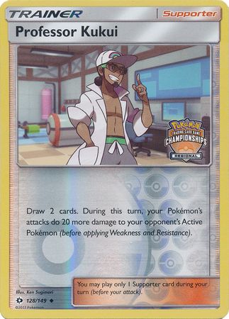 Professor Kukui (128/149) (Regional Championship Promo) [Sun & Moon: Base Set] | Dumpster Cat Games