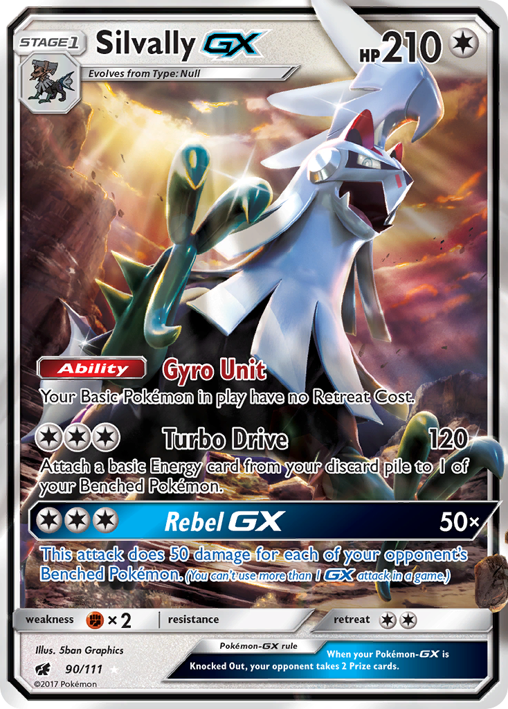 Silvally GX (90/111) [Sun & Moon: Crimson Invasion] | Dumpster Cat Games