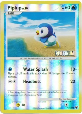 Piplup (71/100) [Burger King Promos: 2009 Collection] | Dumpster Cat Games