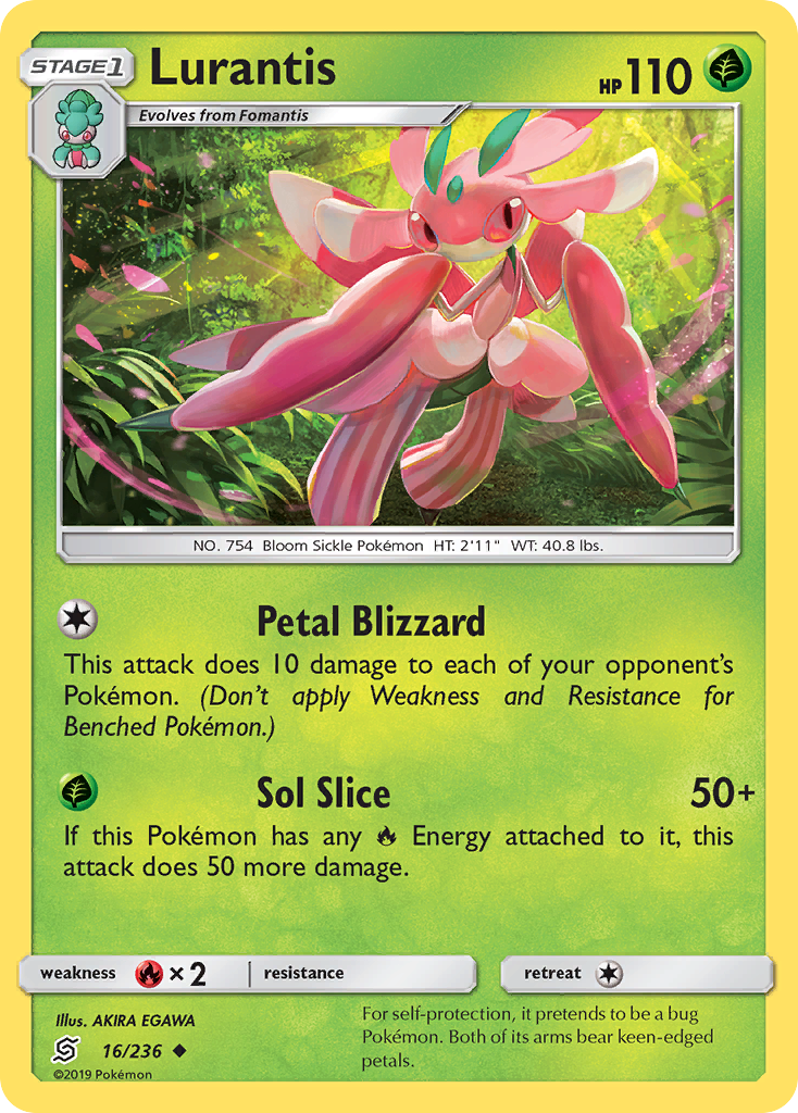 Lurantis (16/236) [Sun & Moon: Unified Minds] | Dumpster Cat Games