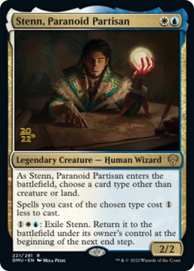 Stenn, Paranoid Partisan [Dominaria United Prerelease Promos] | Dumpster Cat Games