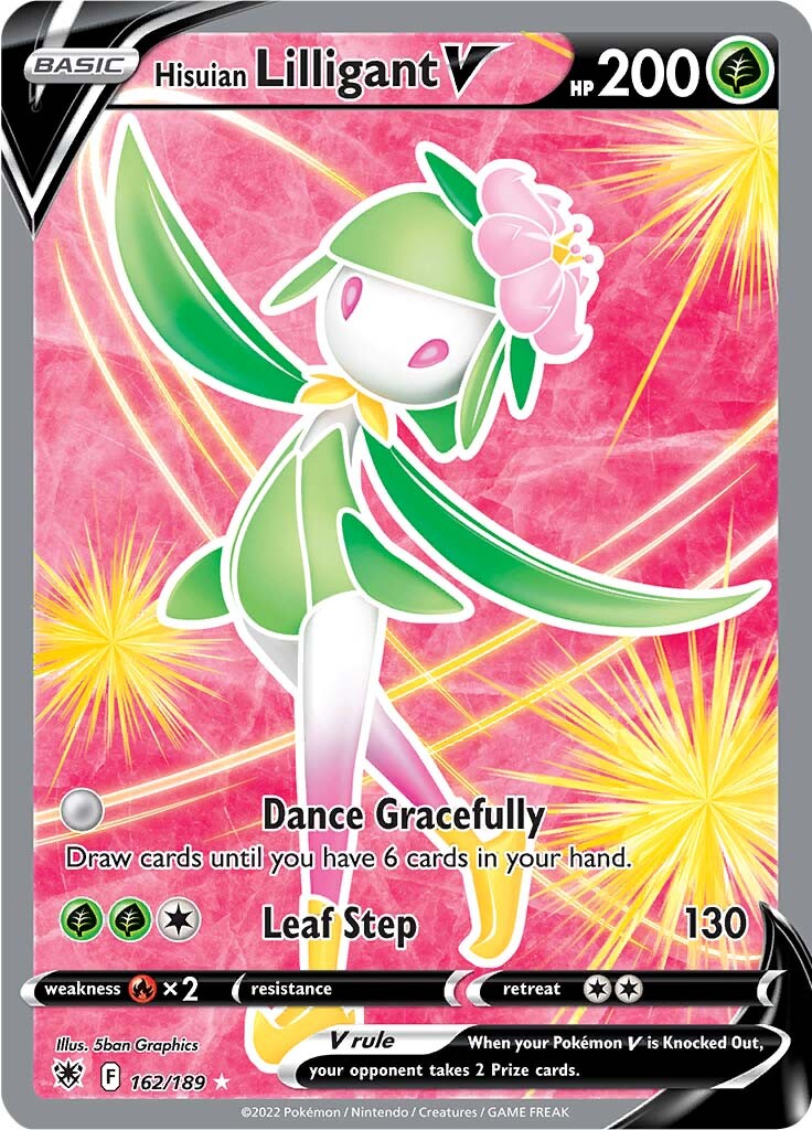 Hisuian Lilligant V (162/189) [Sword & Shield: Astral Radiance] | Dumpster Cat Games