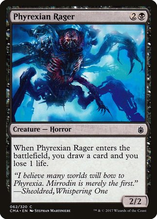 Phyrexian Rager [Commander Anthology] | Dumpster Cat Games