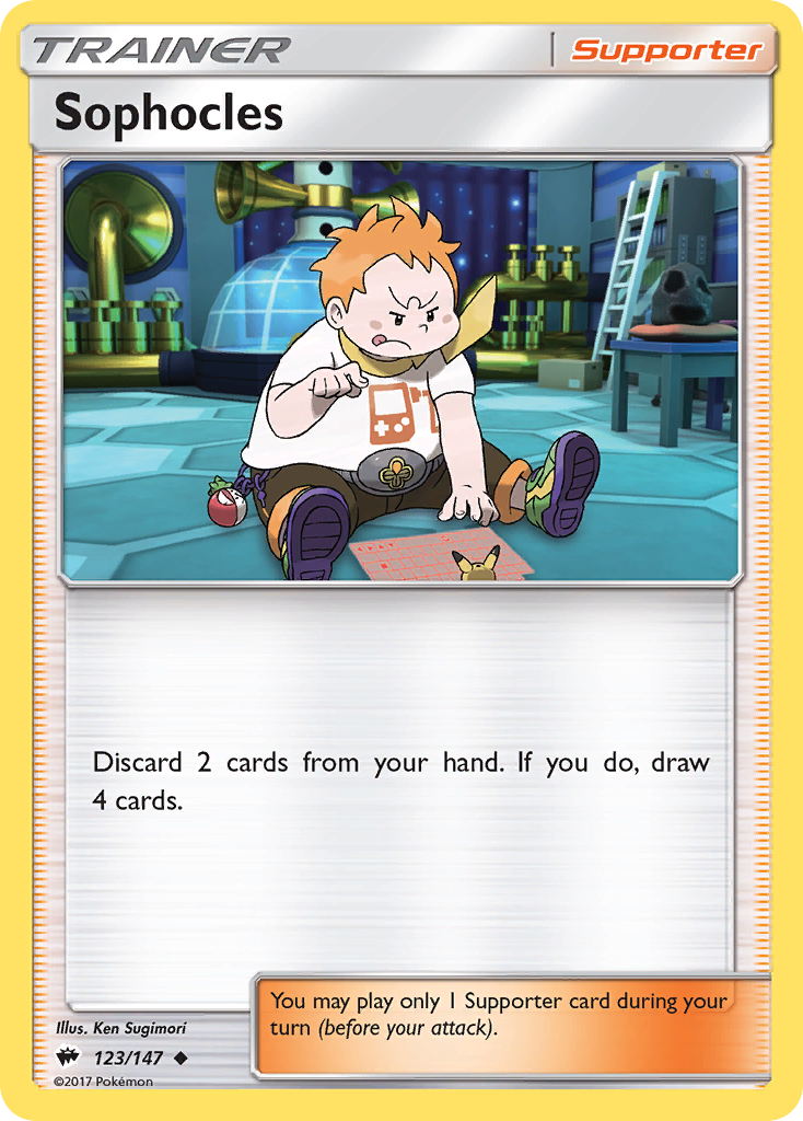 Sophocles (123/147) [Sun & Moon: Burning Shadows] | Dumpster Cat Games