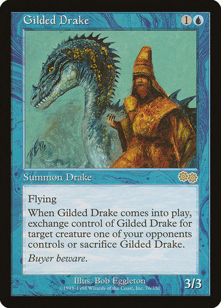 Gilded Drake [Urza's Saga] | Dumpster Cat Games