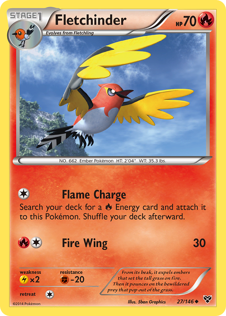 Fletchinder (27/146) [XY: Base Set] | Dumpster Cat Games