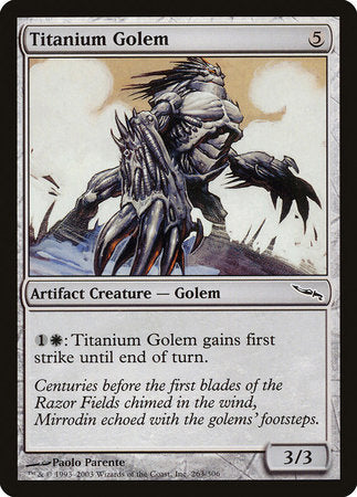 Titanium Golem [Mirrodin] | Dumpster Cat Games