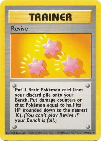 Revive (89/102) [Base Set Unlimited] | Dumpster Cat Games