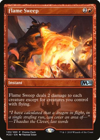 Flame Sweep [Core Set 2020 Promos] | Dumpster Cat Games