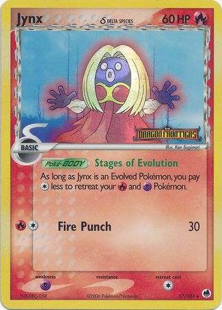 Jynx (17/101) (Delta Species) (Stamped) [EX: Dragon Frontiers] | Dumpster Cat Games