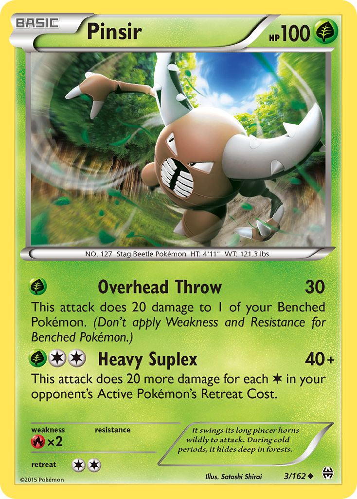 Pinsir (3/162) [XY: BREAKthrough] | Dumpster Cat Games