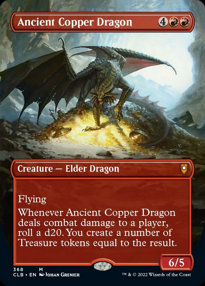 Ancient Copper Dragon (Borderless Alternate Art) [Commander Legends: Battle for Baldur's Gate] | Dumpster Cat Games