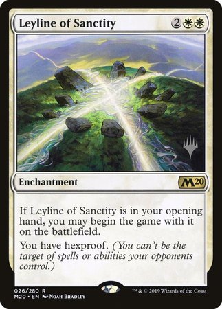 Leyline of Sanctity [Core Set 2020 Promos] | Dumpster Cat Games