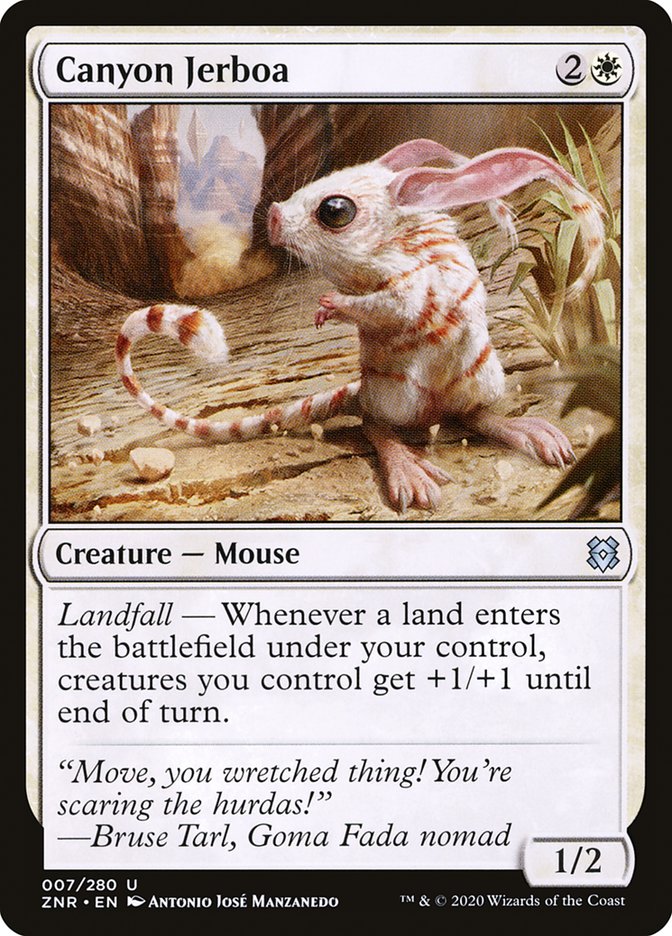 Canyon Jerboa [Zendikar Rising] | Dumpster Cat Games