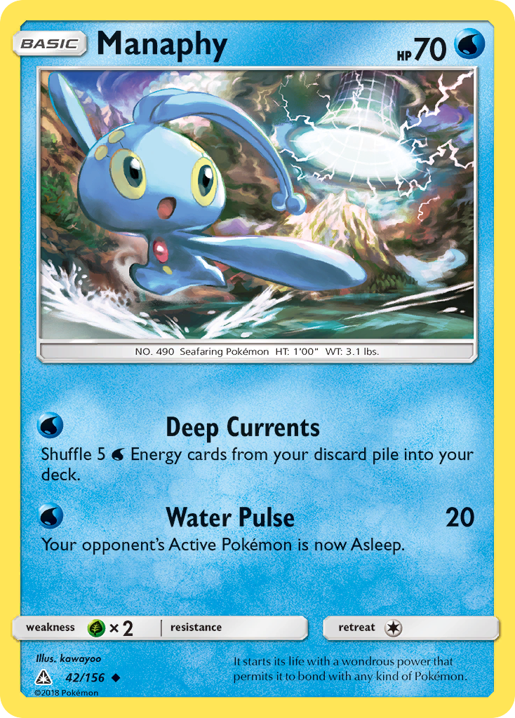 Manaphy (42/156) [Sun & Moon: Ultra Prism] | Dumpster Cat Games