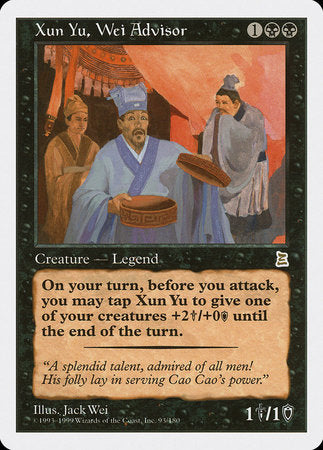 Xun Yu, Wei Advisor [Portal Three Kingdoms] | Dumpster Cat Games