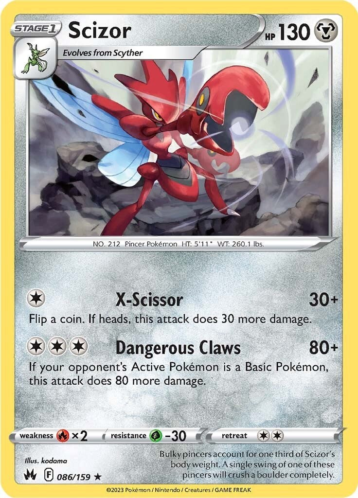 Scizor (086/159) [Sword & Shield: Crown Zenith] | Dumpster Cat Games