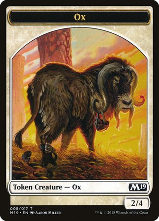 Ox Token [Core Set 2019 Tokens] | Dumpster Cat Games