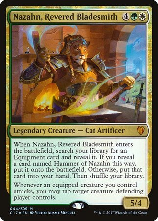 Nazahn, Revered Bladesmith [Commander 2017] | Dumpster Cat Games