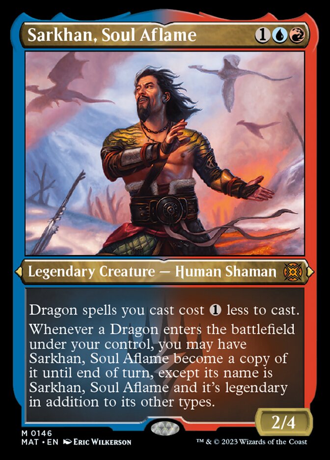 Sarkhan, Soul Aflame (Foil Etched) [March of the Machine: The Aftermath] | Dumpster Cat Games