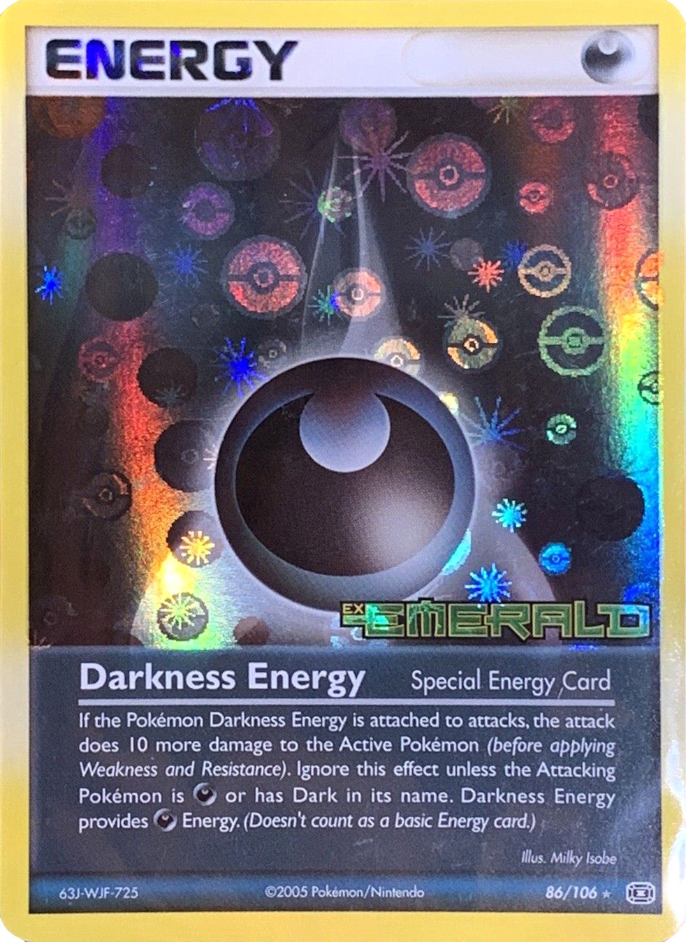 Darkness Energy (86/106) (Stamped) [EX: Emerald] | Dumpster Cat Games