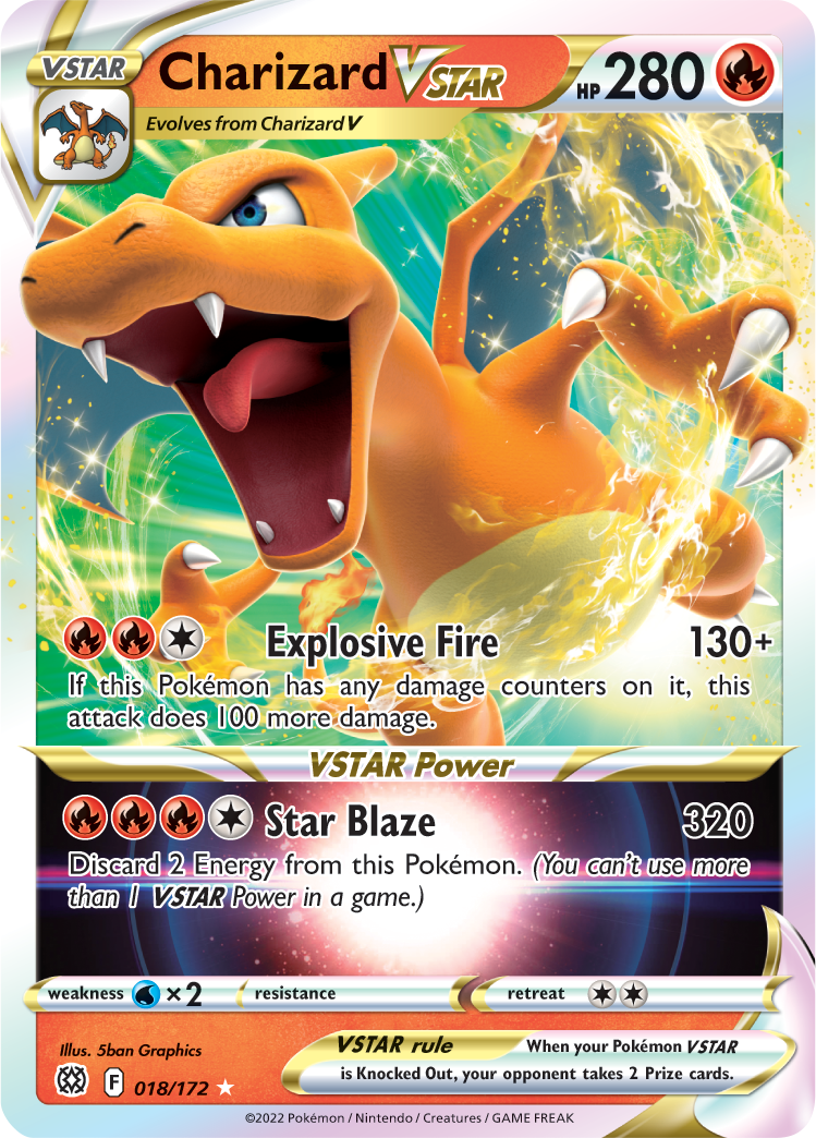 Charizard VSTAR (018/172) [Sword & Shield: Brilliant Stars] | Dumpster Cat Games