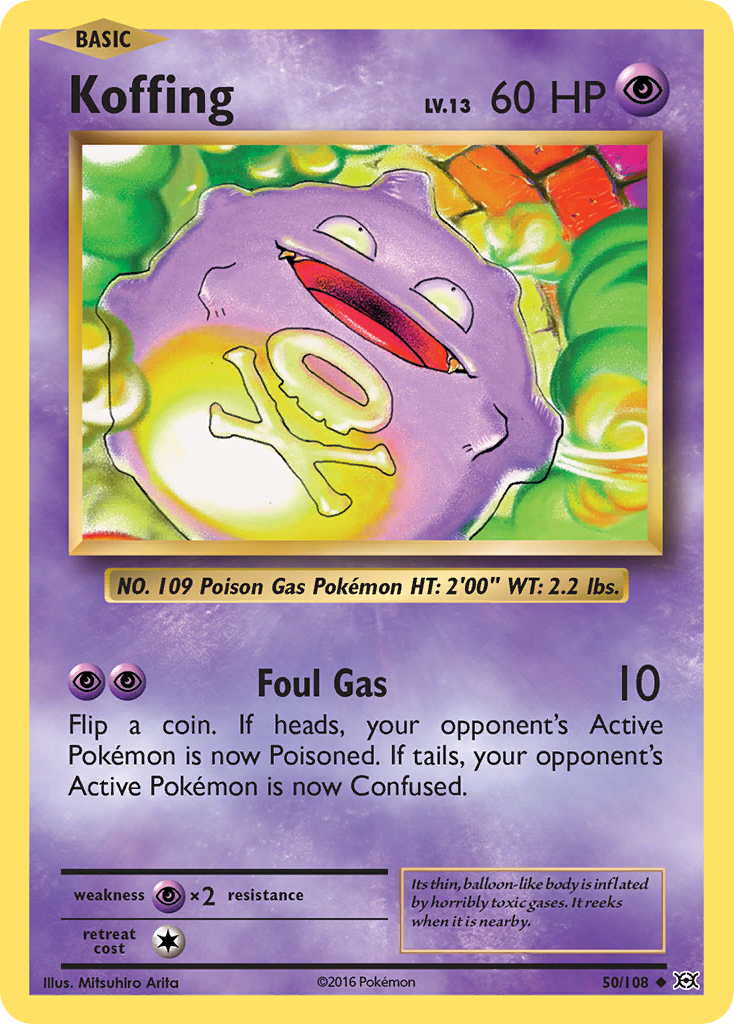 Koffing (50/108) [XY: Evolutions] | Dumpster Cat Games