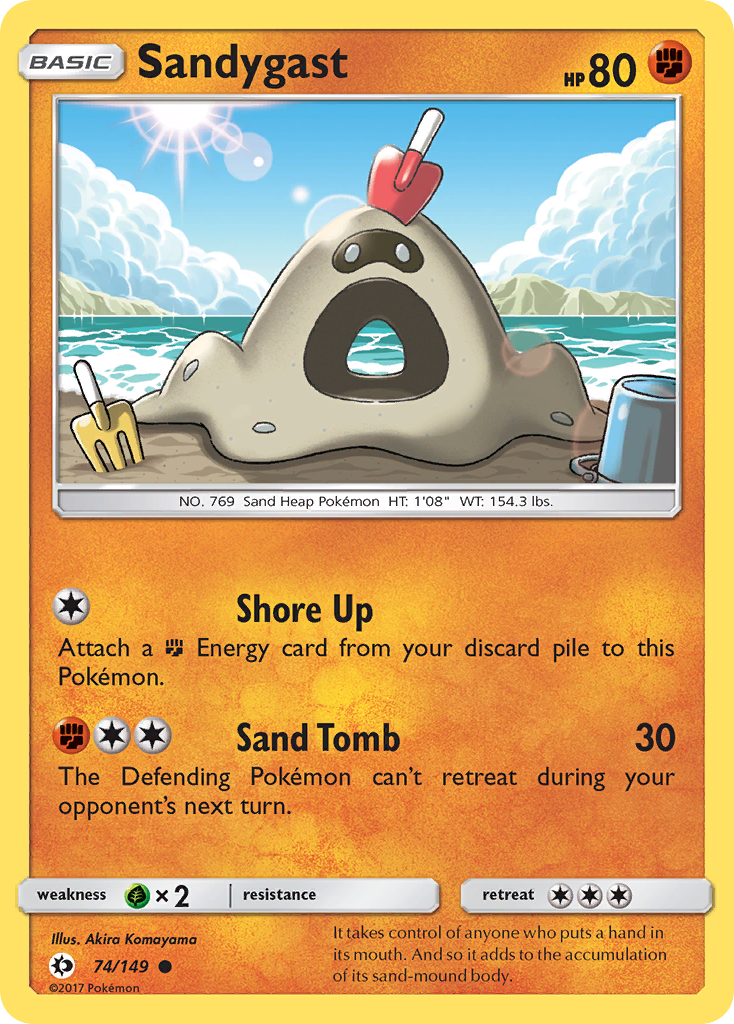 Sandygast (74/149) [Sun & Moon: Base Set] | Dumpster Cat Games