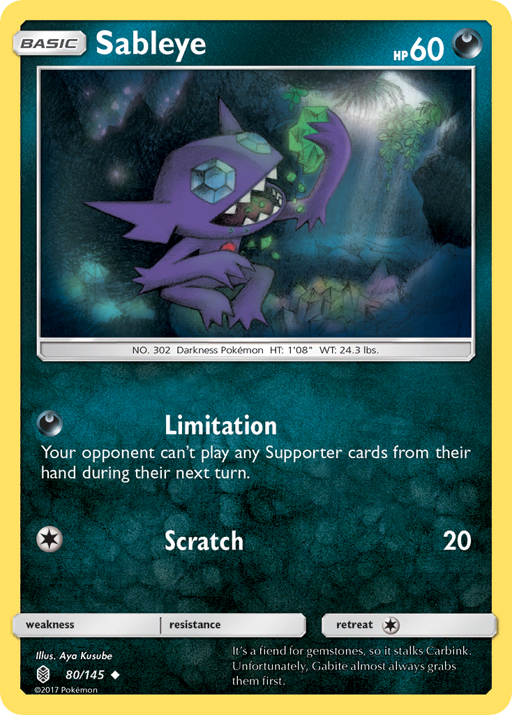 Sableye (80/145) [Sun & Moon: Guardians Rising] | Dumpster Cat Games