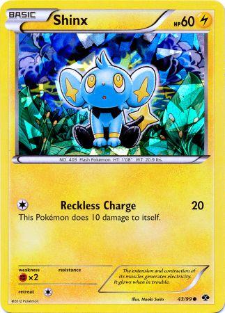 Shinx (43/99) (Cracked Ice Holo) (Blister Exclusive) [Black & White: Next Destinies] | Dumpster Cat Games