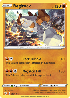 Regirock (089/185) [Sword & Shield: Vivid Voltage] | Dumpster Cat Games