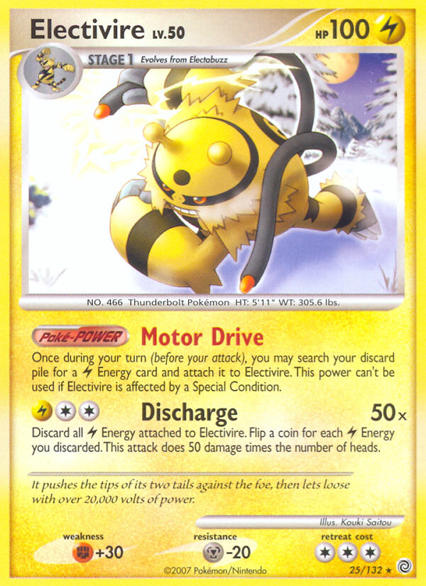 Electivire (25/132) [Diamond & Pearl: Secret Wonders] | Dumpster Cat Games