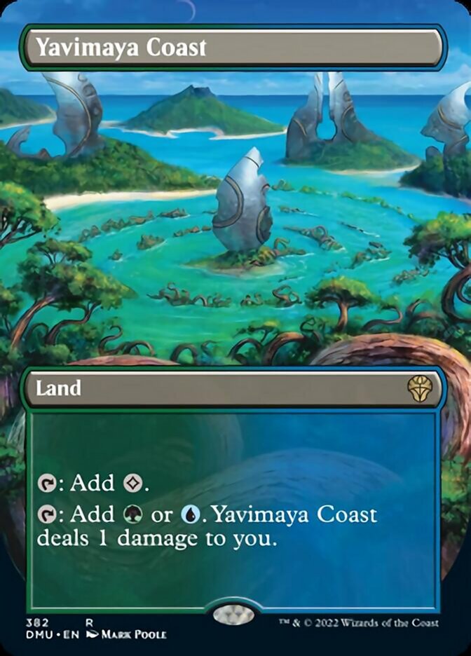 Yavimaya Coast (Borderless Alternate Art) [Dominaria United] | Dumpster Cat Games