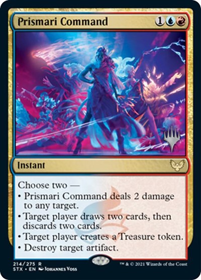 Prismari Command (Promo Pack) [Strixhaven: School of Mages Promos] | Dumpster Cat Games