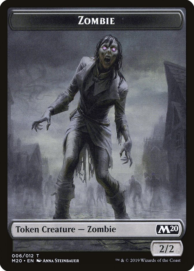 Soldier // Zombie Double-Sided Token [Game Night 2019 Tokens] | Dumpster Cat Games