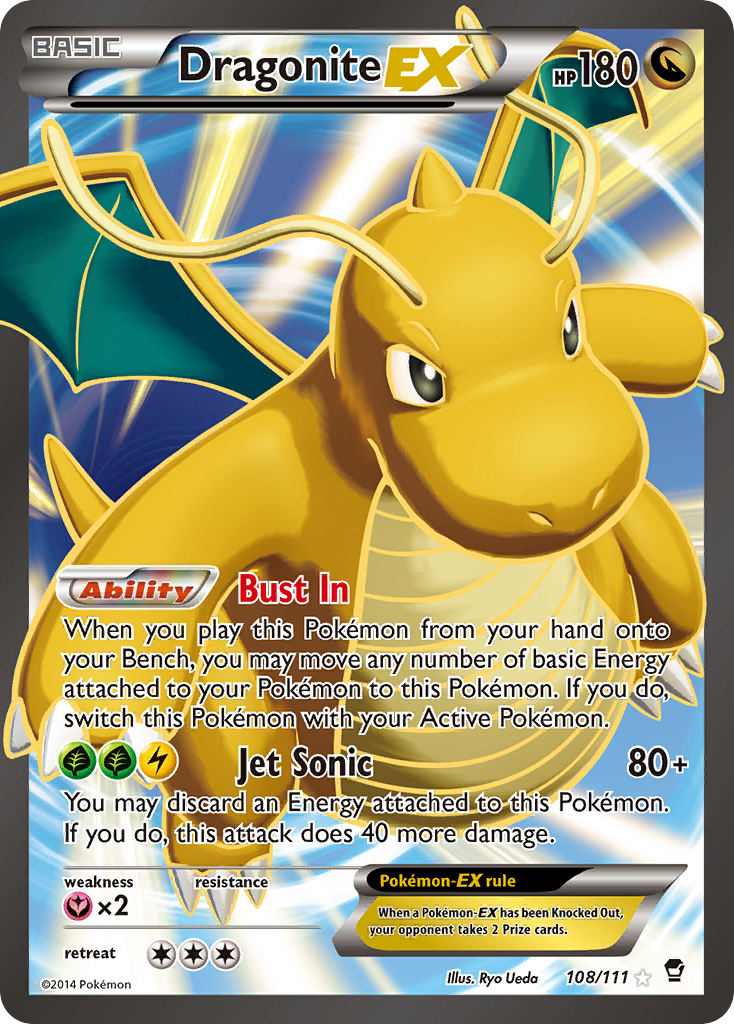 Dragonite EX (108/111) [XY: Furious Fists] | Dumpster Cat Games