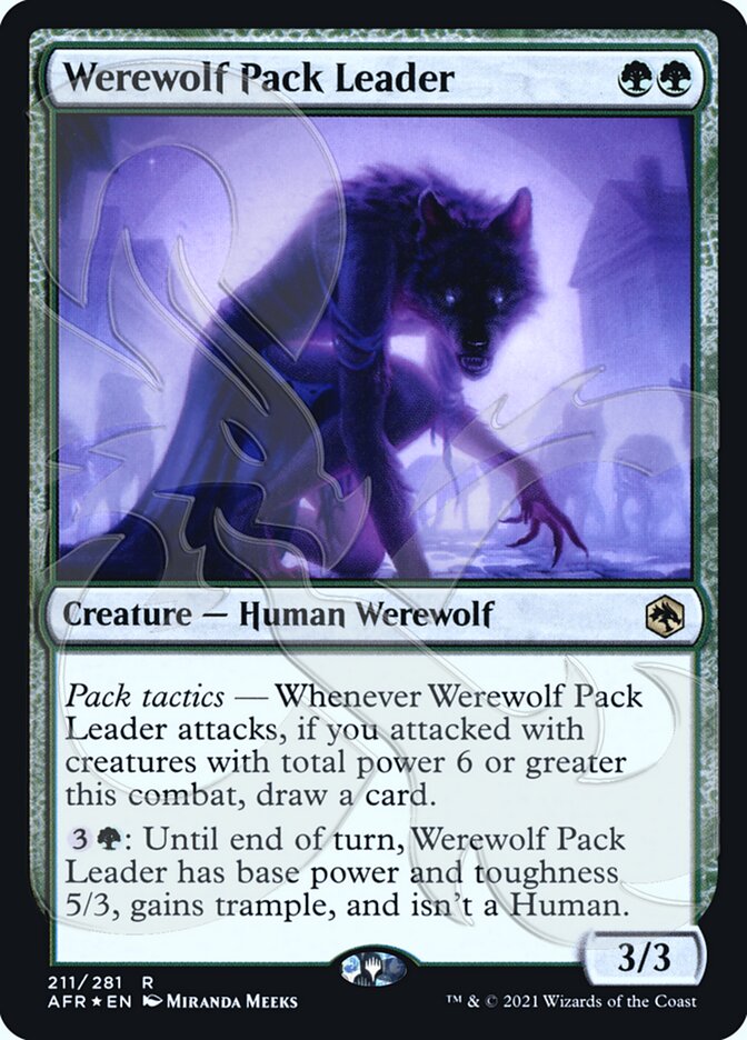 Werewolf Pack Leader (Ampersand Promo) [Dungeons & Dragons: Adventures in the Forgotten Realms Promos] | Dumpster Cat Games