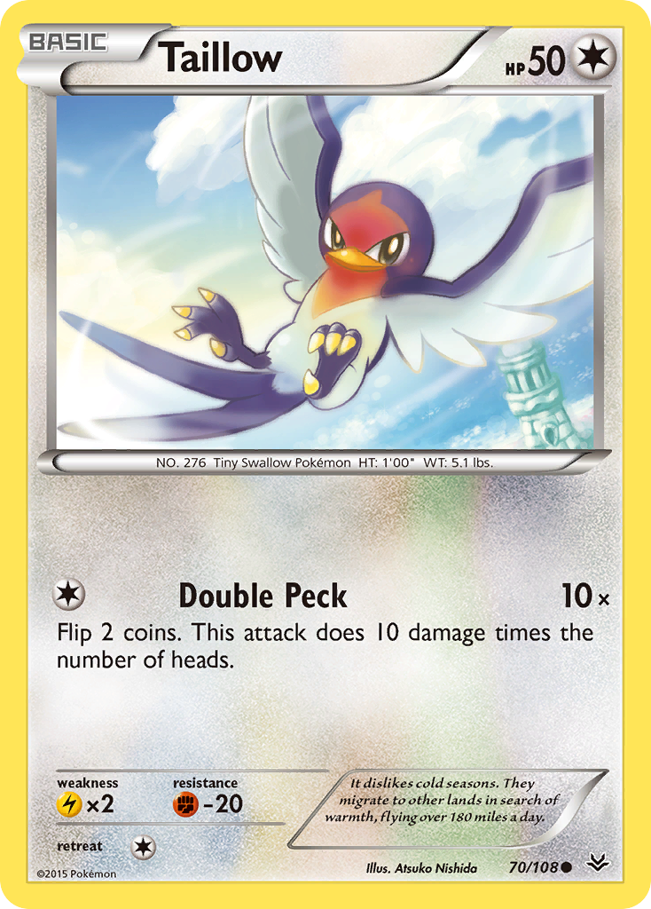 Taillow (70/108) [XY: Roaring Skies] | Dumpster Cat Games