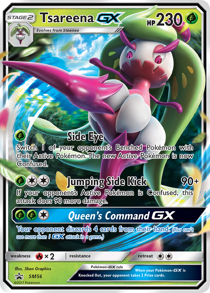 Tsareena GX (SM56) [Sun & Moon: Black Star Promos] | Dumpster Cat Games