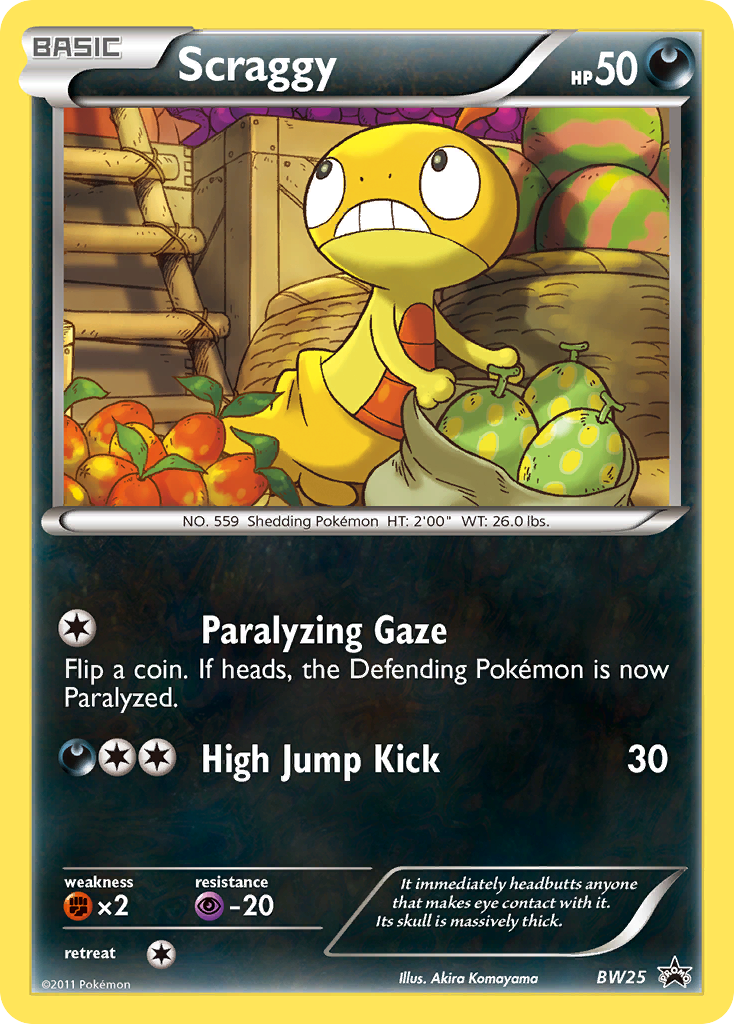 Scraggy (BW25) [Black & White: Black Star Promos] | Dumpster Cat Games