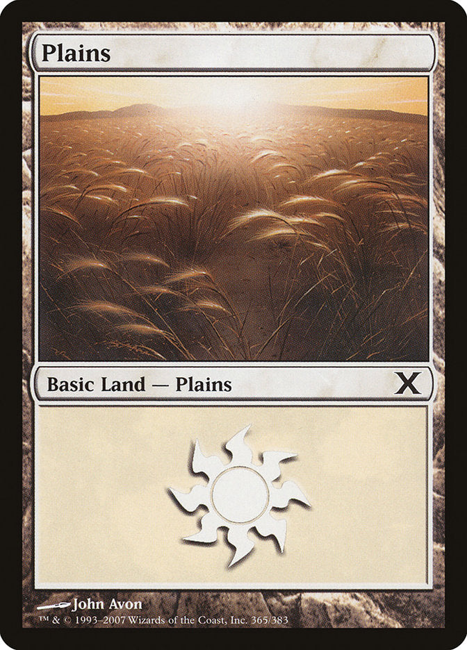 Plains (365) [Tenth Edition] | Dumpster Cat Games